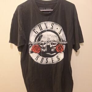 Guns And Roses T Shirt Adult Not In This Lifetime Tour Large Black Cotton